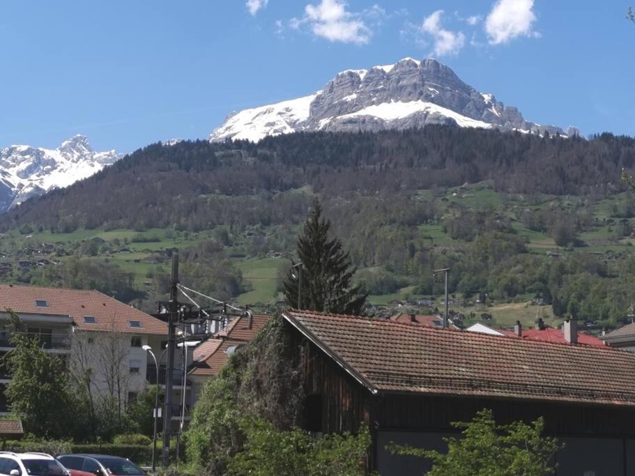 Super Appartement Cocooning Vu Mont Blanc Саланш Екстериор снимка